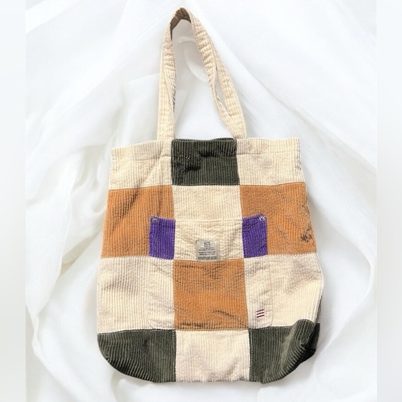 BDG Handbags - BDG Patchwork Corduroy Tote